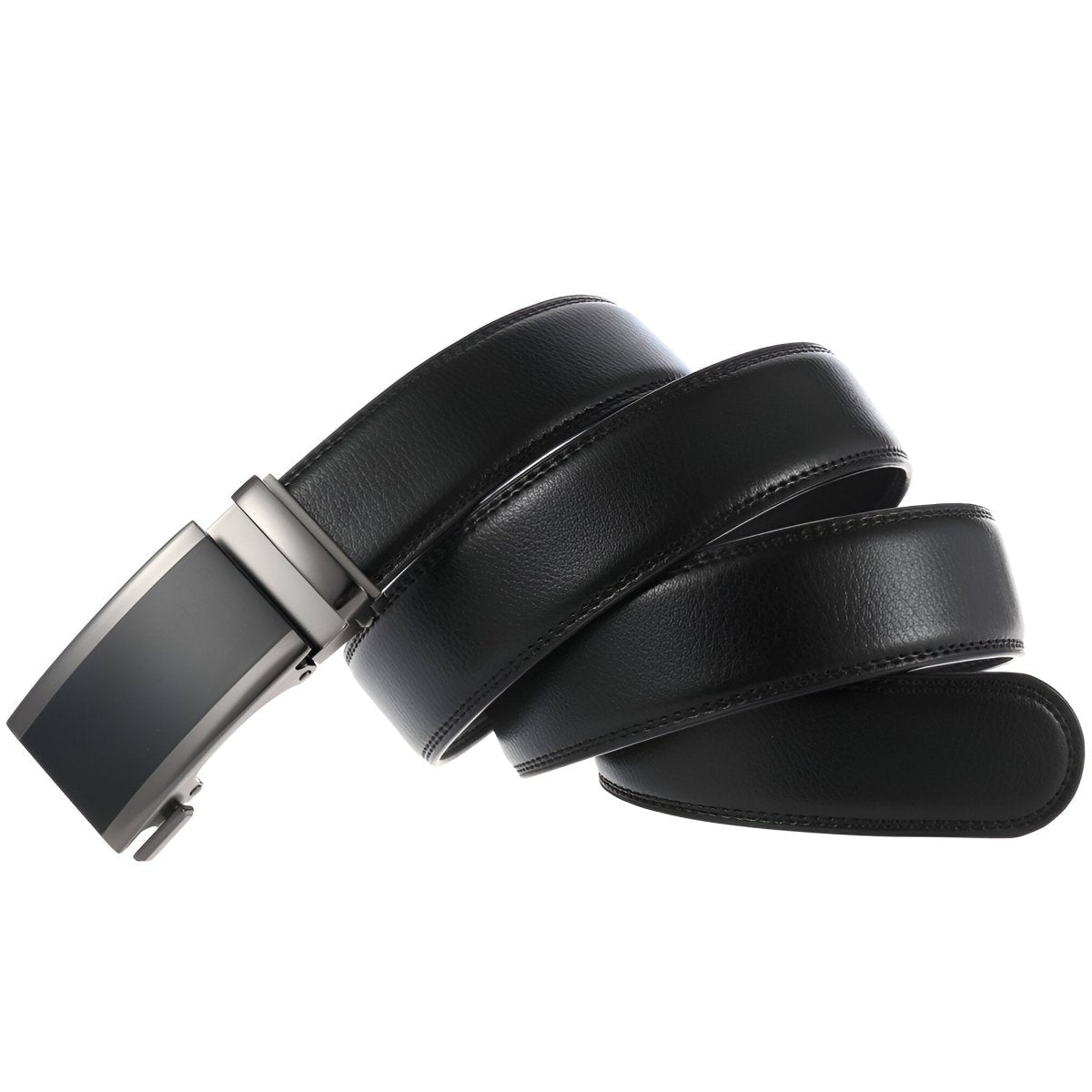 Belt Costume In Leather Pleine Fleur Buckle Automatic For Men Model Adi by Zictor
