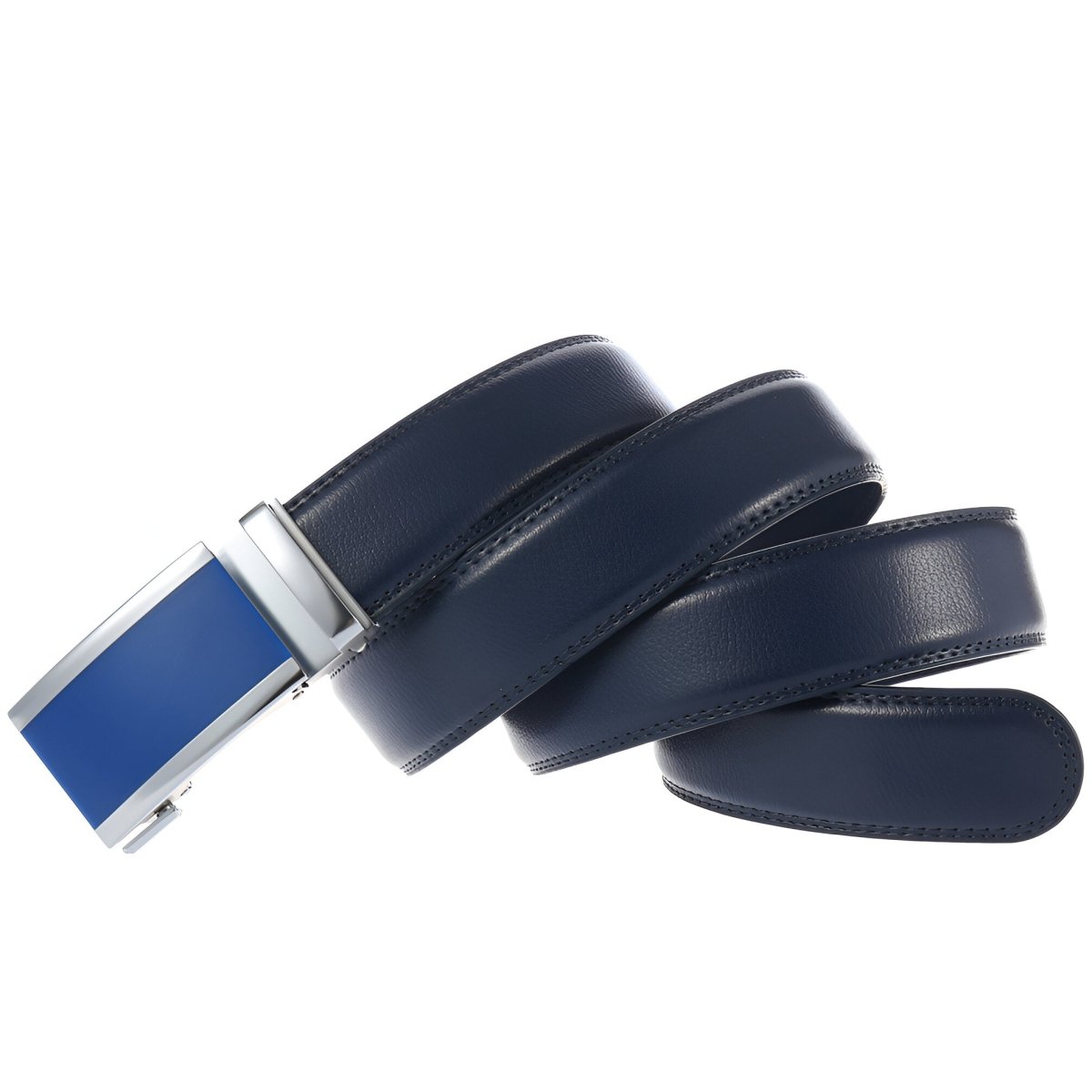 Belt Costume In Leather Pleine Fleur Buckle Automatic For Men Model Adi by Zictor