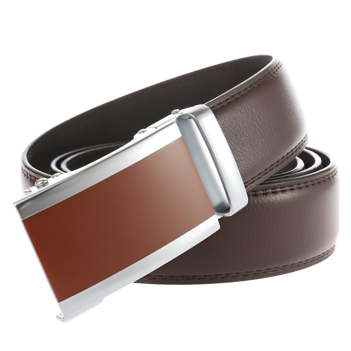 Belt Costume In Leather Pleine Fleur Buckle Automatic For Men Model Adi by Zictor