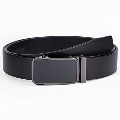 Belt Costume In Leather Pleine Fleur Buckle Automatic For Men Model Adil by Zictor