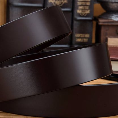 Belt Costume In Leather Pleine Fleur Buckle Automatic For Men Model Naim by Zictor