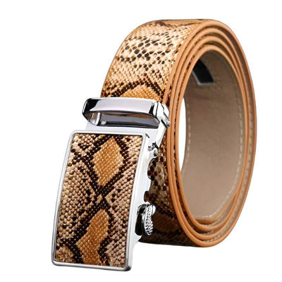 Snake Motif Belt Automatic Buckle - Model Ayo