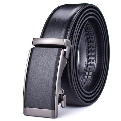 Suit Belt With Black Automatic Buckle - Model Paytyn