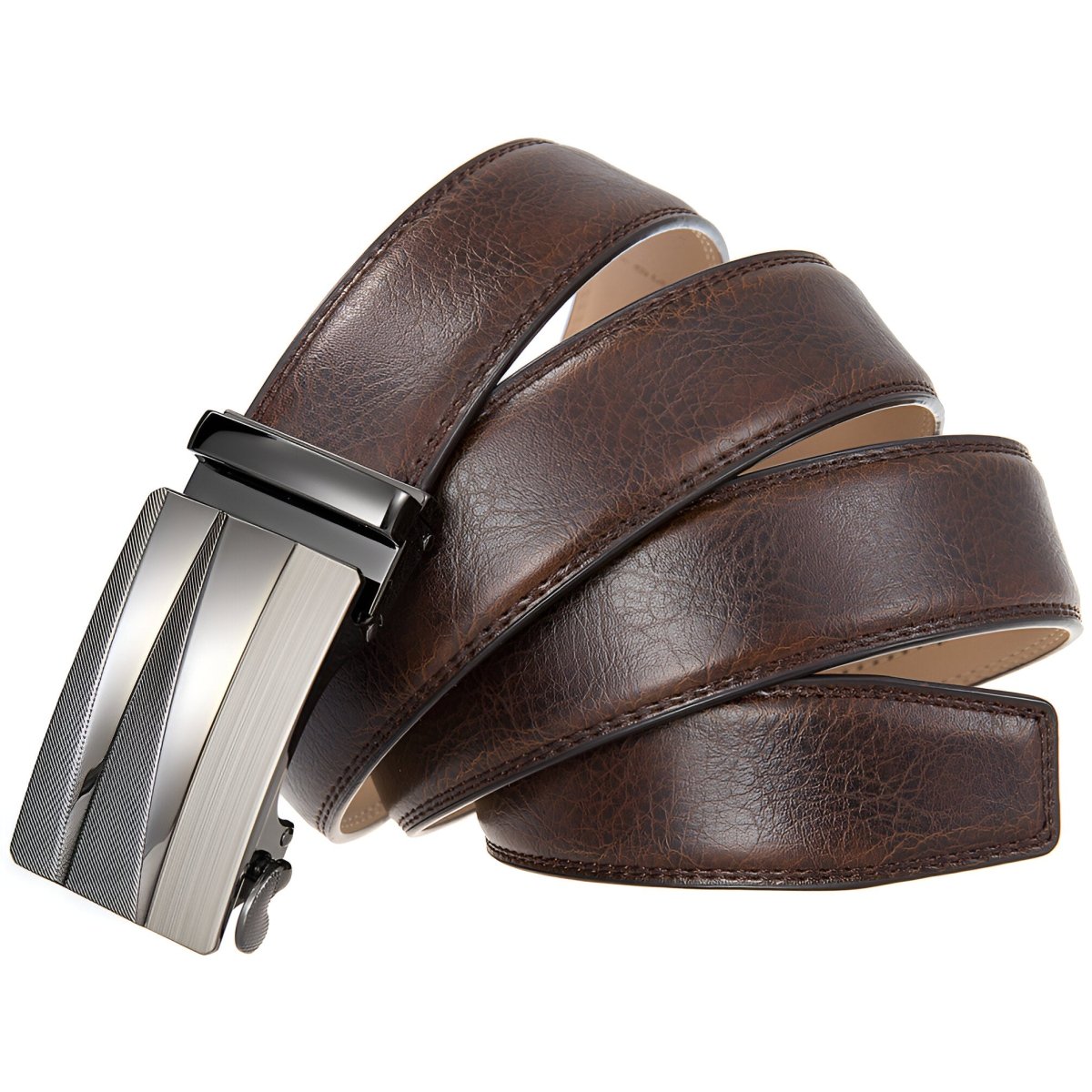 Belt Costume With Buckle Automatic Silver Model Galaxy by Zictor