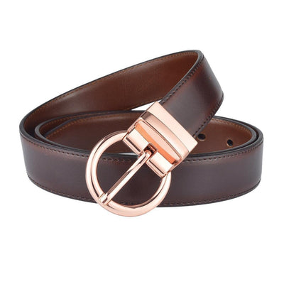 Two In One Belt Beige Reversible - Model Sachaa