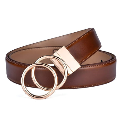 Belt For Women Reversible Gold Buckle - Model Rhea