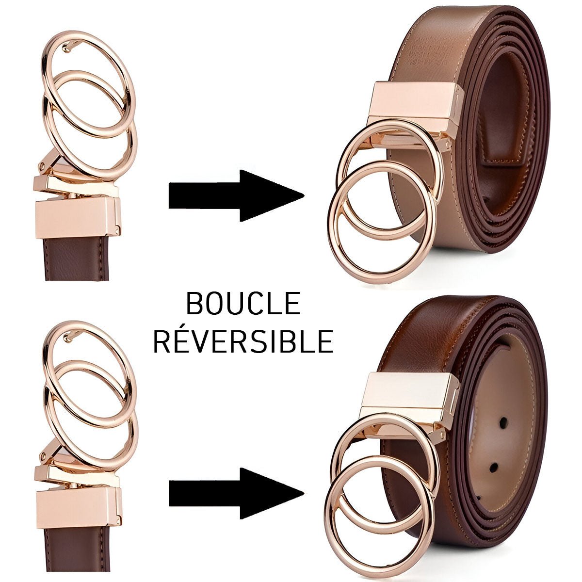 Belt In Leather For Women Model Rhea by Zictor