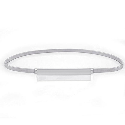 Belt slim golden ou silver for women, model PKendrixs - Zictor