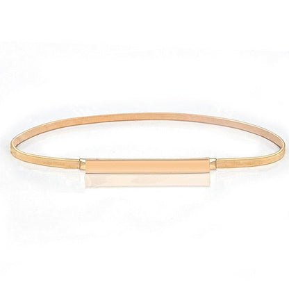 Belt slim golden ou silver for women, model PKendrixs - Zictor