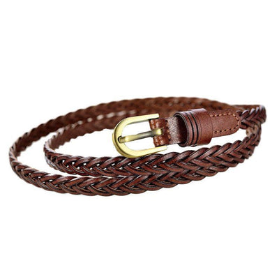 Delicate Braided Belt With Fine Weave - Model Edene