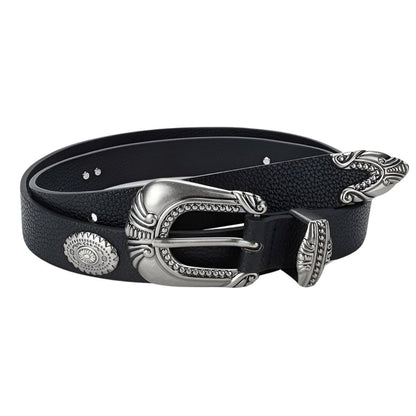 Belt slim to buckle western vintage, model Haru - Zictor