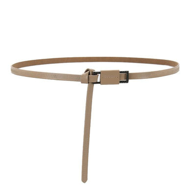 Textured Bovine Tie Belt For Women - Model Jordana
