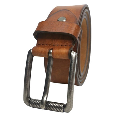 Full - Grain Belt With Roller Buckle - Model Rowan