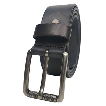 Belt soft in leather pleine fleure, buckle to rouleau, for men, model Sifa - Zictor