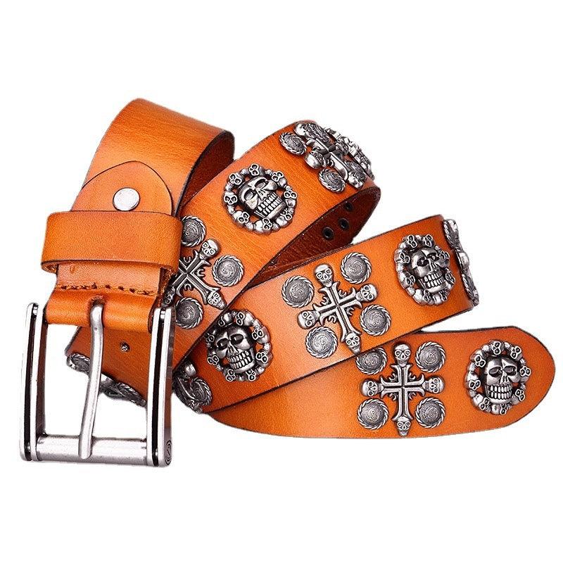 Belt Tête of mort for Men, model Ashleie - Zictor