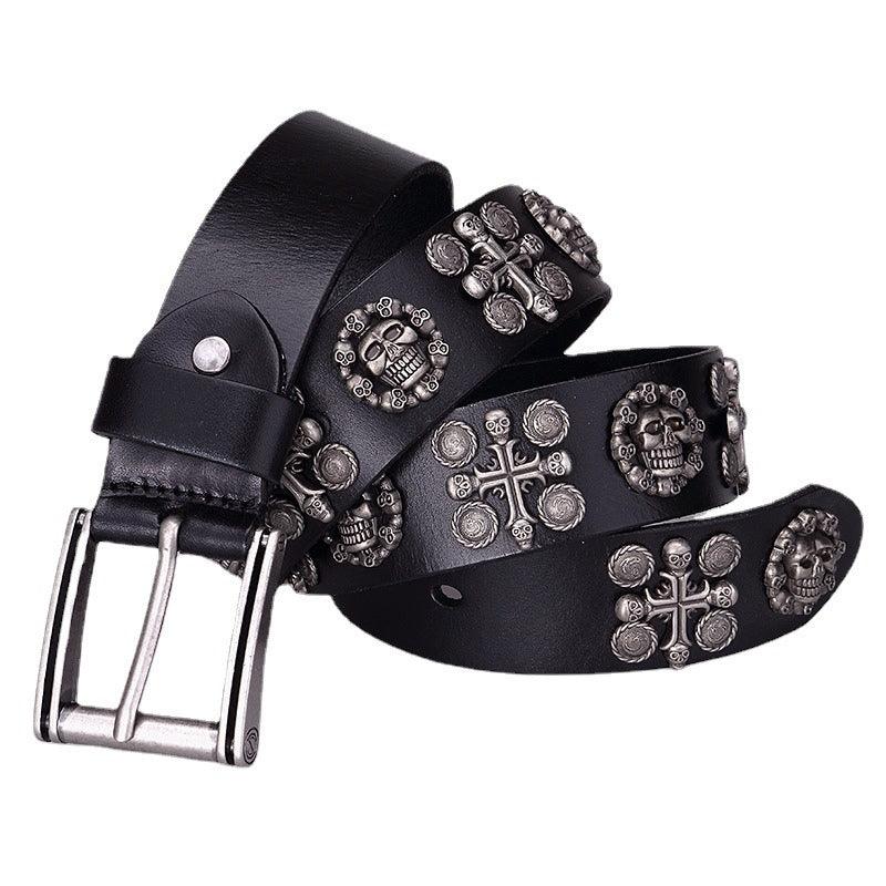 Belt Tête of mort for Men, model Ashleie - Zictor