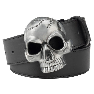 Skull Belt With Silver Buckle - Model Coreie