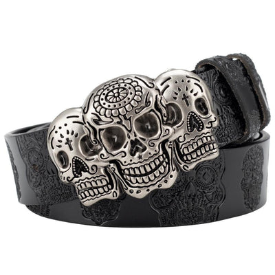 Death Head Belt for Women and Men - Model Shawn