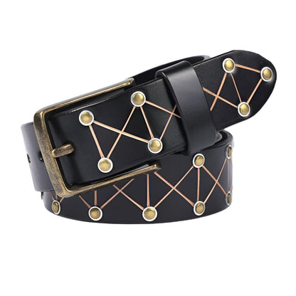 Belt TO Rivets For Men Model Madison by Zictor