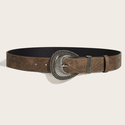 Belt TO Motif Vegetal And Buckle Fantaisie Model Bryn by Zictor