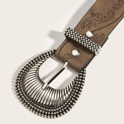 Belt TO Motif Vegetal And Buckle Fantaisie Model Bryn by Zictor