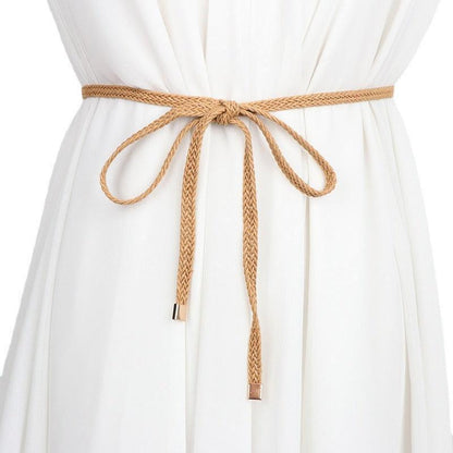 Belt to nouer in corde of coton ciré, model Jamieo - Zictor
