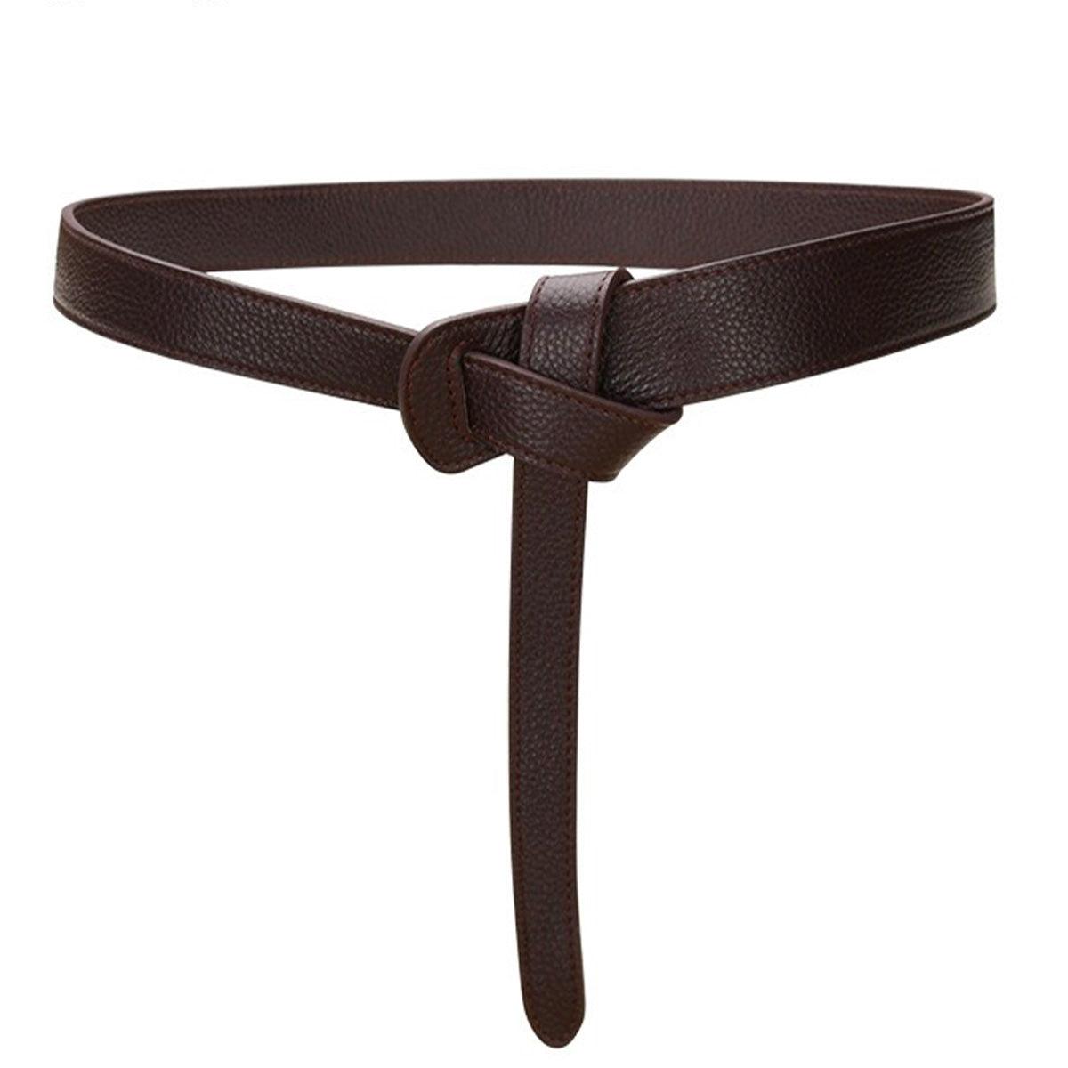 Belt to nouer in leather soft, model Eliot - Zictor