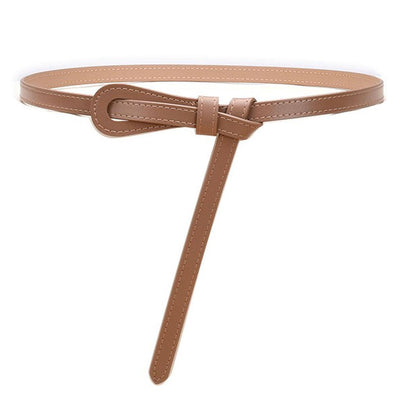 Tayler Knot Belt In Smooth Cowhide - Model Tayler