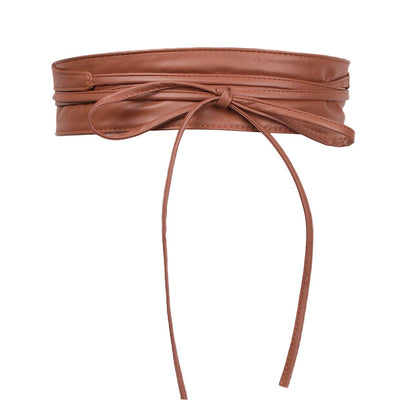 Large Tie Belt With Knot Buckle Simili Vegan - Model Jamieu