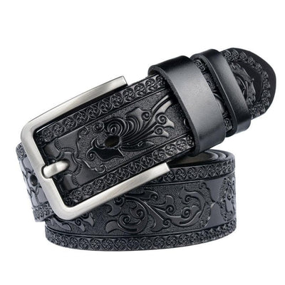 Western Belt For Men Textured Crust - Model Logan