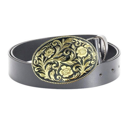 Belt Western in leather for men, model Edenu - Zictor