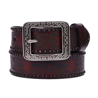 Belt Unisex Western Buckle - Model Huxleey