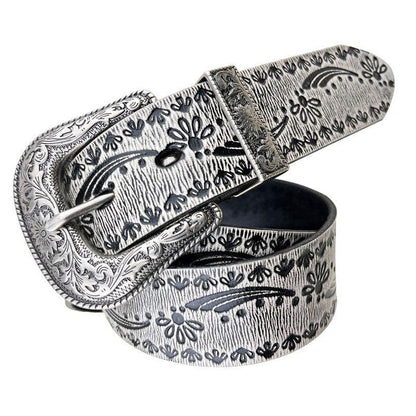 Belt Western in leather, model Emersono - Zictor