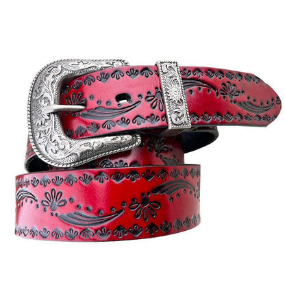 Belt Western in leather, model Emersono - Zictor
