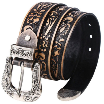 Belt Western in leather, model Kaili - Zictor