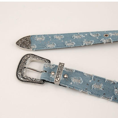 Belt Jean With Buckle Fantaisie Model Alex by Zictor