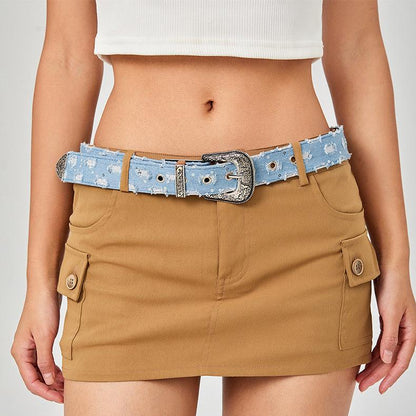 Belt Jean With Buckle Fantaisie Model Alex by Zictor