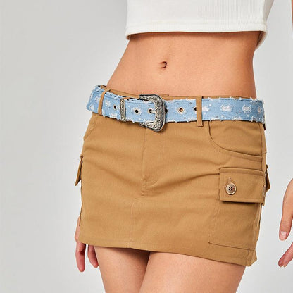 Belt Jean With Buckle Fantaisie Model Alex by Zictor