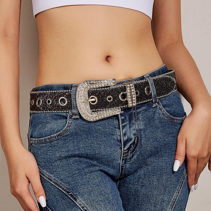Belt Paillettee With Buckle Strass Model Logani by Zictor