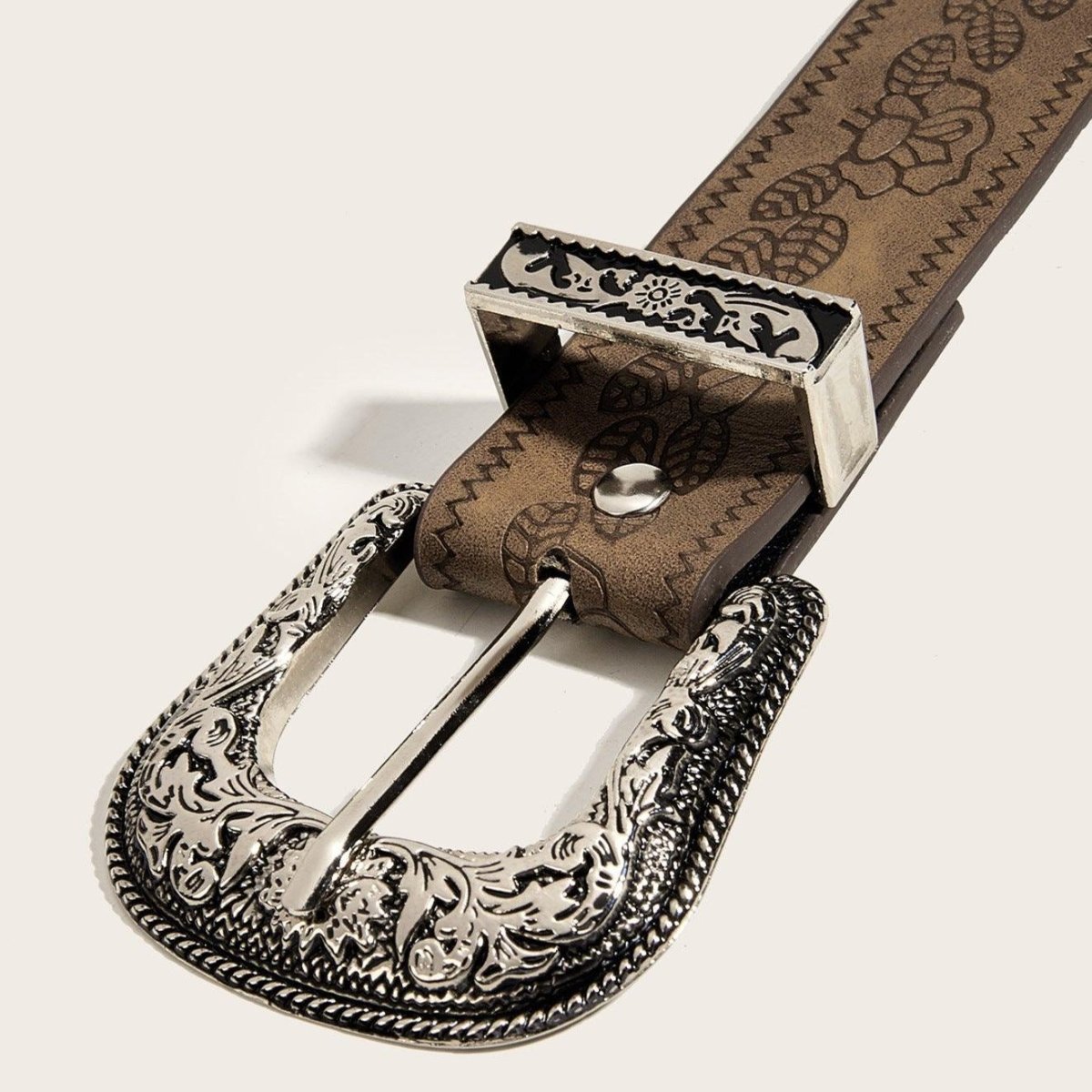 Belt With Motif Vegetal Model Pheonix by Zictor