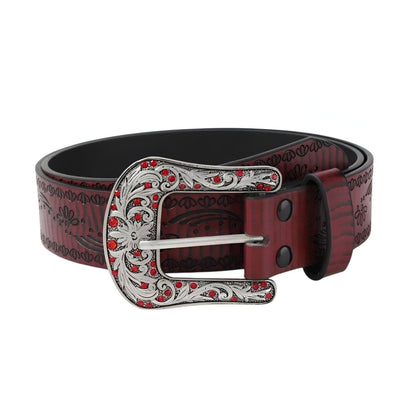 Belt Western to motifs floraux, model Haydin - Zictor