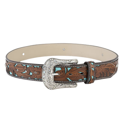 Belt Western with buckle to strass, model Chan - Zictor