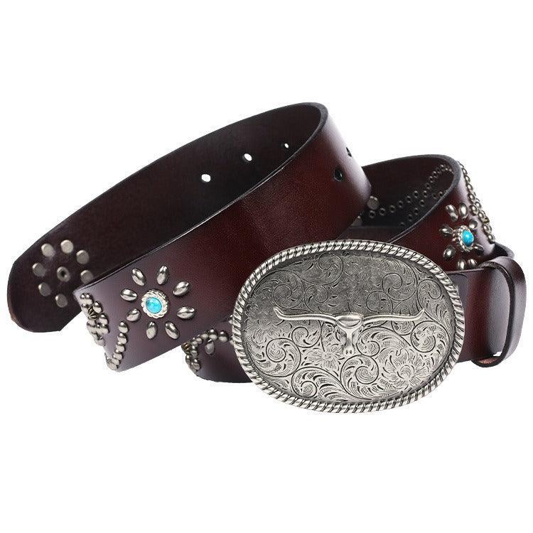 Belt In Leather Model Lonnie by Zictor