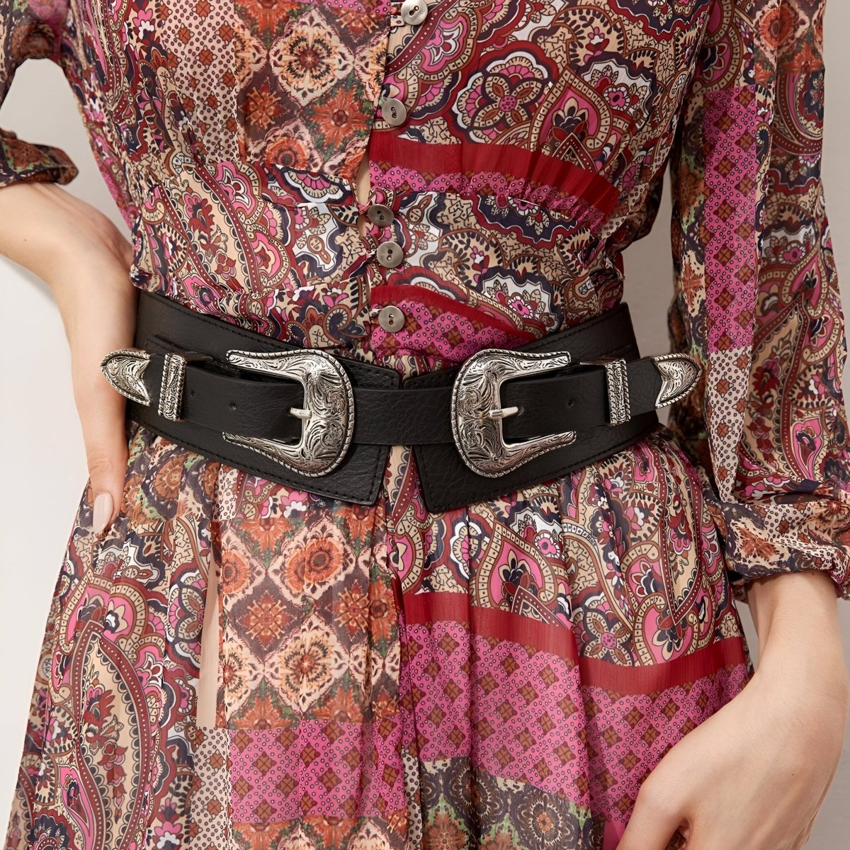 Belt TO Wide TO Double Buckles Western Model Skylor by Zictor