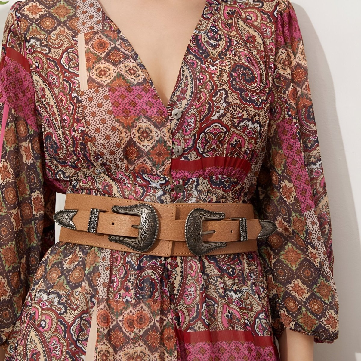 Belt TO Wide TO Double Buckles Western Model Skylor by Zictor