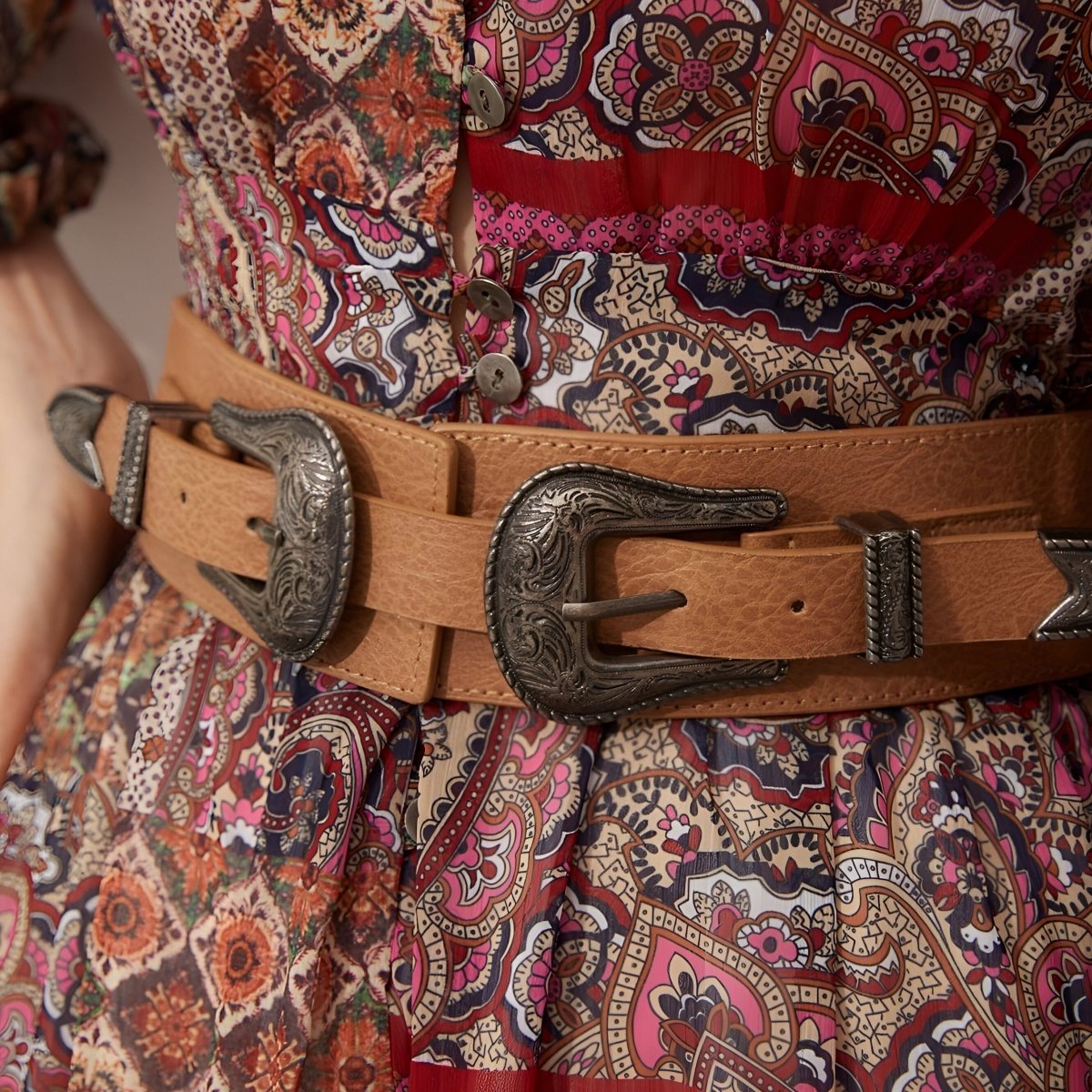Belt TO Wide TO Double Buckles Western Model Skylor by Zictor