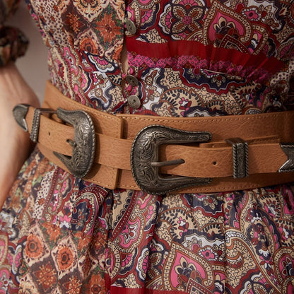 Belt TO Wide TO Double Buckles Western Model Skylor by Zictor