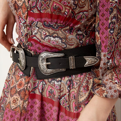 Belt TO Wide TO Double Buckles Western Model Skylor by Zictor