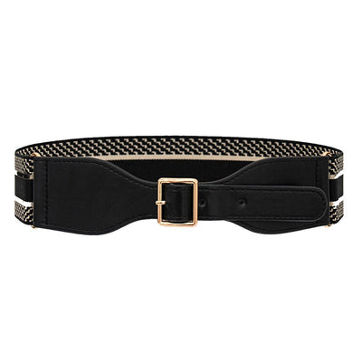 Wide Elastic High Waist Belt For Women - Model Sapir