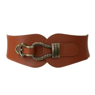 Wide Belt For Women Crochet Buckle - Kamau